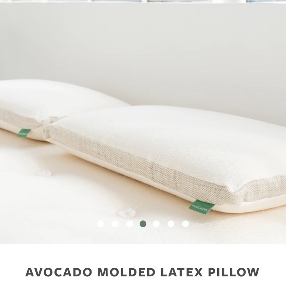 NEW Avocado Molded Latex Queen Pillow